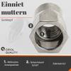 OPIOL QUALITY Open Rivet Nuts, Small Countersunk Head, Partial Hex Shank, M5 x 14 mm, A2 Stainless Steel, 40-Pack view 2