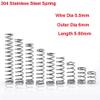 Temhyu Shuxiang Spring, 10-Pack 304 Stainless Steel Compression Springs, Y-Type, 0.5 mm Wire, 6 mm OD, 5–50 mm Length (Selected: 0.5 × 6 × 30 mm) view 2