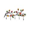 MYBA Wrought-Iron Wall-Mounted Coat Hook, Bird and Butterfly Design, A, 5 Hooks view 1