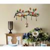 MYBA Wrought-Iron Wall-Mounted Coat Hook, Bird and Butterfly Design, A, 5 Hooks view 2