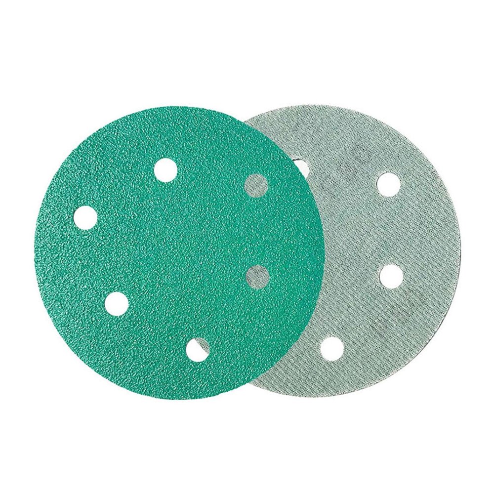 10-Piece 5-Inch 125 mm Round Green Sanding Discs, Grit 180
