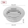 Geeyu ZHaonan Stainless Steel Exterior Wall Vent Grille, 70 mm view 2