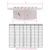 Geeyu ZHaonan Stainless Steel Exterior Wall Vent Grille, 70 mm view 3