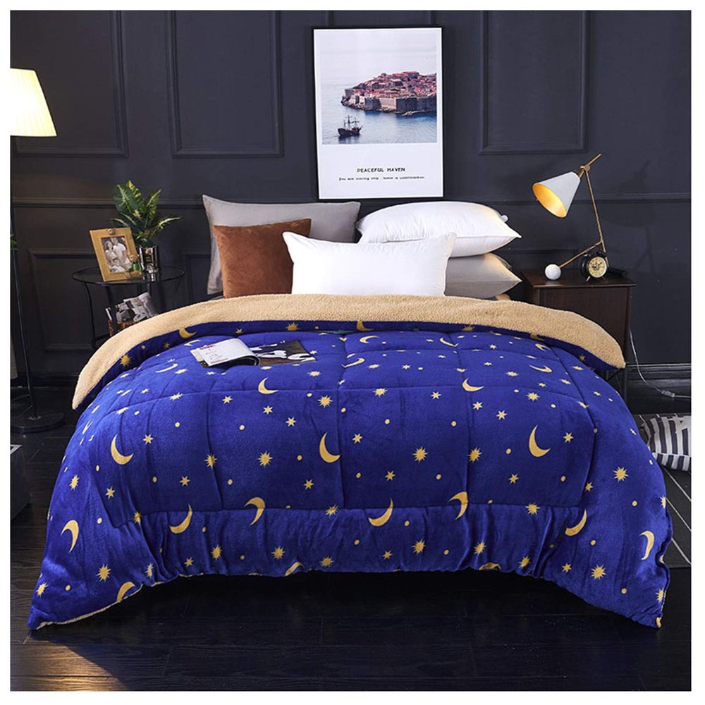 Winter Comforter with Lamb-Wool Plush, 180 x 220 cm, 2 kg