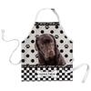BAGEYOU Funny Labrador Dog Kitchen Apron, Personalized with Polka Dots and Plaid Pattern view 1