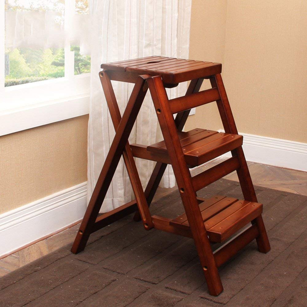 GJSN Outdoor Home Dual-Purpose Folding Step Stool, 425 x 555 x 660 mm