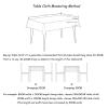 Cinnanal Rectangular Pink Tablecloth, Floral Butterfly Pattern, 110 x 170 cm view 2