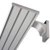 Aluminum Curtain Track (incl. Wall Brackets) – Silver, 4-Track, 420 cm (2x120 cm + 2x90 cm), Flat 7 mm Track with Curtain Gliders view 1