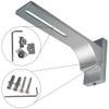 Aluminum Curtain Track (incl. Wall Brackets) – Silver, 4-Track, 420 cm (2x120 cm + 2x90 cm), Flat 7 mm Track with Curtain Gliders view 4
