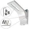 White Aluminum Curtain Track with Wall Brackets, 2-Track, 180 cm (2 x 90 cm) view 4
