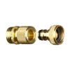 Xuulan Xianglaa Brass Garden Hose Connector, 3/4-Inch GHT Faucet Adapter, Quick Coupling, Color A view 3