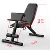 SLRMKK Adjustable Folding Weight Bench, Sit-Up and Bench Press Workout Bench for Home Gym view 3