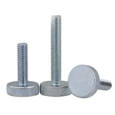 Knurled Flat-Head Screw, Round-Head Adjustment Screw, M8 × 16 (2 Pieces)