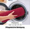 WohnDirect Toilet Base Mat 45 x 45 cm, Berry, with Cutout, Washable view 4