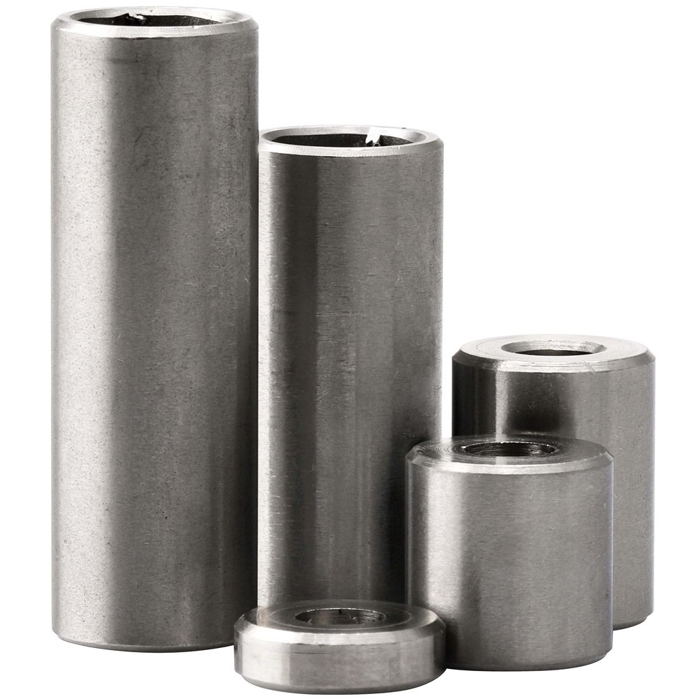 FASTON A2 Stainless Steel Spacer Sleeves for M7/M8, Threadless, 10 × 8 × 50 mm, 100 pcs.