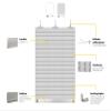 Schellenberg Custom-Made PVC Roller Shutter Curtain, Mini System, 50–160 cm W x 100–230 cm H, White or Gray view 2