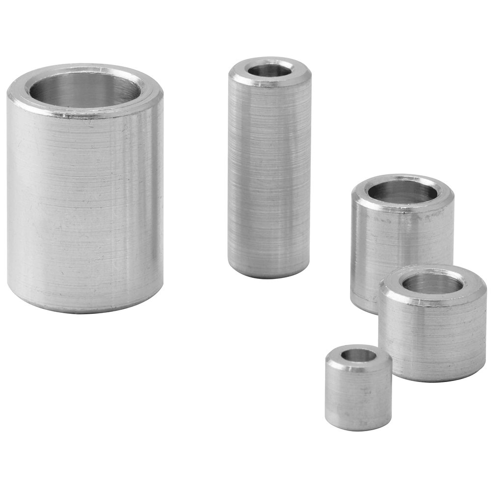 FASTON M8 Aluminum Spacer Sleeve 15 × 8.5 × 15 mm, 10-Pack