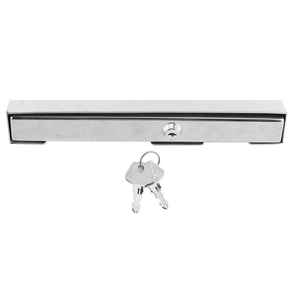 Terisass Outboard Motor Lock, Stainless Steel High-Security Lock with Brass Lock and Keys