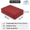 NEUSER Paper Gift Boxes with Lids, DIN A4, Dark Red, 302 x 213 x 70 mm, 20 Pack view 4
