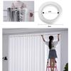 ZZZXX Lily Blackout Curtains, Pure White, 2 Panels, 220 x 215 cm, Grommet Top view 4