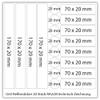 UvV Reflective Stickers, 20 Pieces - Orafol RA2cM Silver Film - Self-Adhesive, Highly Reflective Decals for Marking Strollers, Bicycles and Helmets view 4