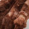 YOUCAI Faux Fur Shag Blanket, Soft and Warm, Coffee, 130 x 160 cm view 4