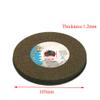 4" Angle Grinder Metal Cutting Disc, Fiber-Reinforced Resin Cutoff Wheel for Stainless Steel, 25-Pack, Black view 2