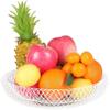 Pevfeciy 34 cm Double-Wall Mesh Metal Fruit Bowl, White view 1