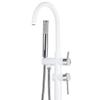 Freestanding Bathtub Faucet, White/Silver, Stainless Steel, Brass, Plastic, Tugela view 4