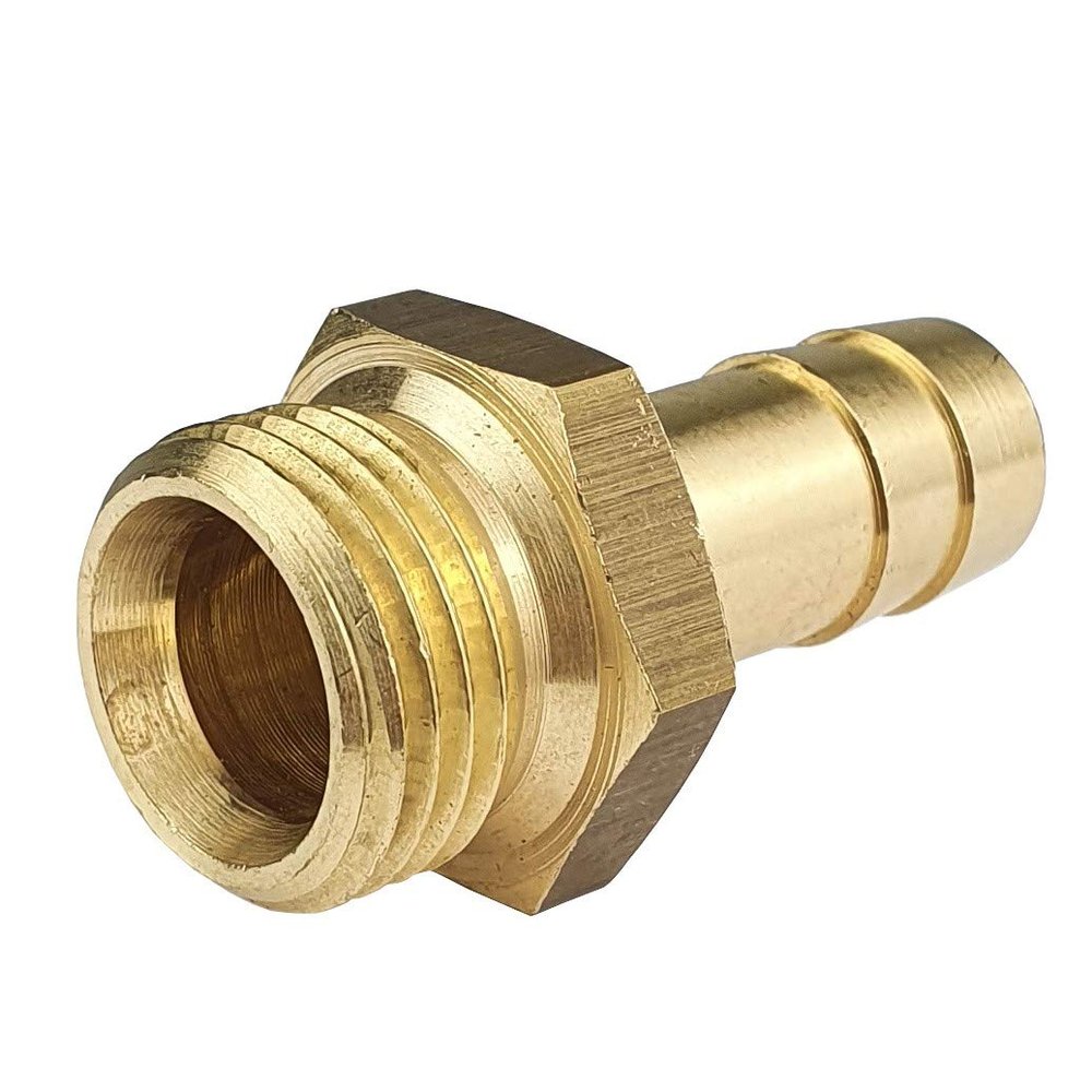 10-Piece Pneumatic Hose Barb Fittings, G 3/8" Male Thread x 13 mm