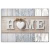 Feeby Home Canvas Wall Art 60 x 40 cm, 1-Piece, Gray Vintage Heart Design view 2