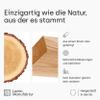 LAMO Manufaktur Floating Wood Shelf with Invisible Mounting | 90 cm Wide Wall Shelf for Living Room, Kitchen, Home Office | Natural Color, Natural Edge | Solid Wood, Modern Design view 4