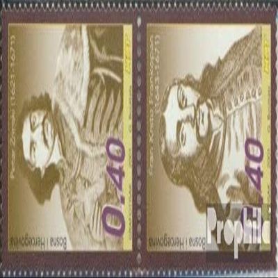 Prophila Collection Bosnia – Croatian Post Mostar 72–73 Pair, Complete Issue, MNH **, 2001 Zrinski and Frankopan
