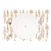 hengpai Heat-Resistant, Washable Placemats with Fire White Pattern, 1 Piece view 2