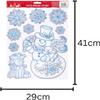 SRV Hub Christmas Snowflake Window Stickers, Large Glitter Design, Set of 4 view 2