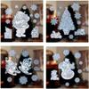 SRV Hub Christmas Snowflake Window Stickers, Large Glitter Design, Set of 4 view 3