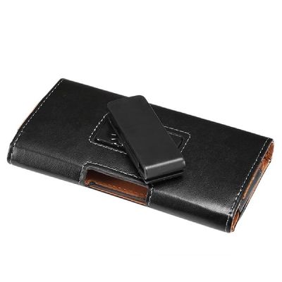 DFV mobile Executive Synthetic Leather Holster Case with 360° Rotating Belt Clip and Magnetic Closure for UMIDIGI ONE PRO (2018), Black