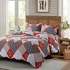 Travan 3-Piece Floral King-Size Bedspread Set, Ultra-Soft, Lightweight, Reversible, Quilted, with Pillow Shams view 2