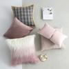 Cozomiz Luxurise Modern Decorative Pillow Covers, Soft Cushion Covers, Square, for Couch, Bedroom and Car, 30.5 x 49.8 cm, Faux Fur Pink view 4