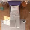 Baldiflex Lykien Single Bed with Storage, Fabric, Slatted Base, 80 x 190 cm, Upholstered Headboard view 2