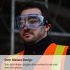 SAFEYEAR Safety Glasses for Eyeglass Wearers and Non-Wearers, Blue view 3