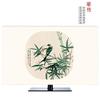 Outdoor TV Cover for 19"–80" TVs, Decorative Waterproof Hood with Lily, Lotus and Bird Design, Light Green, 60" view 4