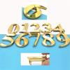 Pilang Zxxin 3D House Number 8, 5 cm, Plastic Adhesive Decal view 2