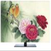 LIANYG Outdoor TV Cover, 19–80 in, Decorative Waterproof TV/PC Screen Cover, Lily Flowers and Birds, Red, 45 in view 1