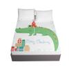 Pure Microfiber Fitted Sheet with 3D Print, Non-Slip, Deep Pocket up to 30 cm view 1