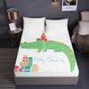 Pure Microfiber Fitted Sheet with 3D Print, Non-Slip, Deep Pocket up to 30 cm view 2