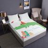 Pure Microfiber Fitted Sheet with 3D Print, Non-Slip, Deep Pocket up to 30 cm view 3