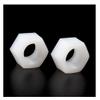 Nylon Hex Nut, Plastic Nut, Plastic Nylon Screw Cap, M2/M2.5/M3/M4/M5/M6/M8/M10/M12–M4, 50 pcs, Black view 3