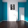 Pixxprint Magical Lotus Blossom with Glitter Dust B&W Detail, 70 x 70 cm, Square Stretched Canvas view 4