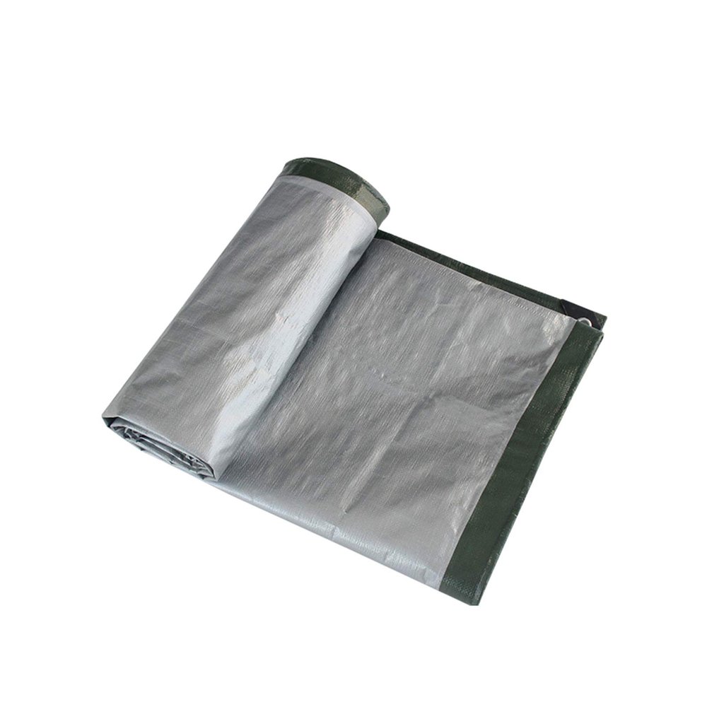 DLLY Waterproof Tarp, 0.35 mm Foldable Soft PE Cover with Accessories, 4 x 6 m / 5 x 5 m (16.4 x 16.4 ft)